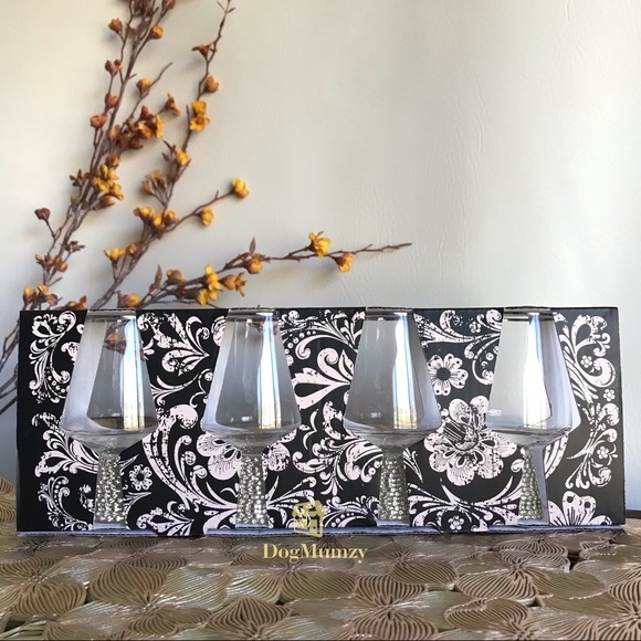 Christian Siriano Silver Rhinestone Crystal Glass - Picture 2 of 7